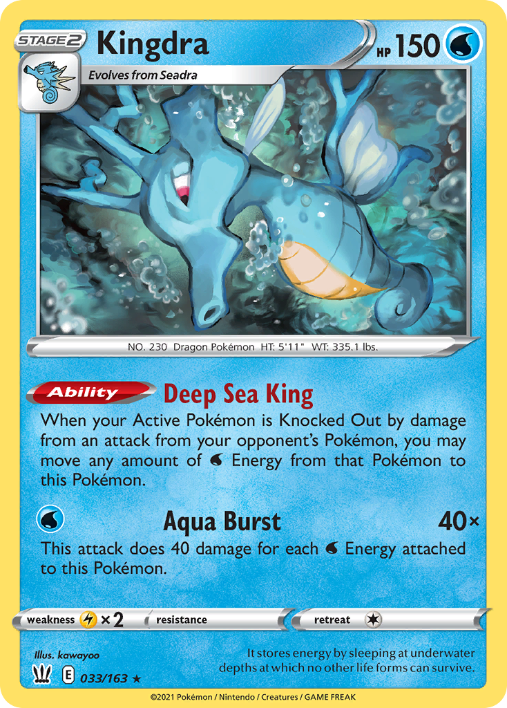 Battle Styles Holo Kingdra #33/163